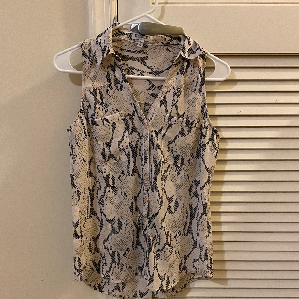 Express Snakeskin Tank Top